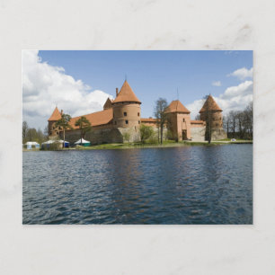 Litauen, Trakai. Inselburg 3 Postkarte