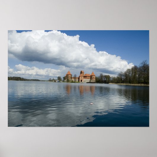 Litauen, Trakai. Inselschloss Poster (Vorne)