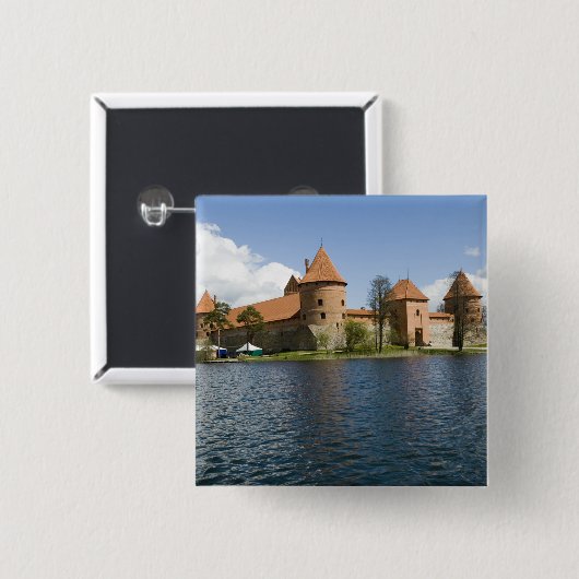 Litauen, Trakai. Schloss 3 Button (Vorne & Hinten)