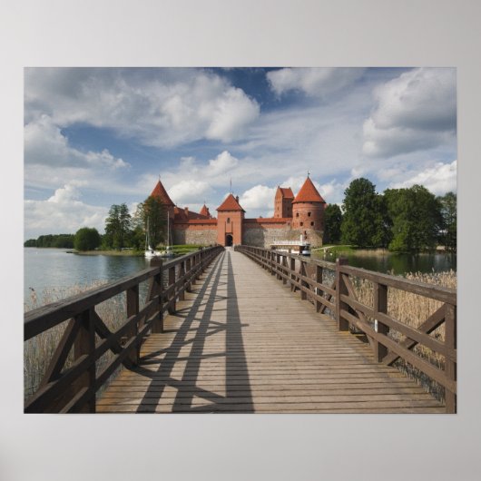 Litauen, Trakai, Trakai, Historischer Poster (Vorne)