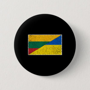Litauen Ukraine-Flagge Litauisch Ukrainische Natio Button