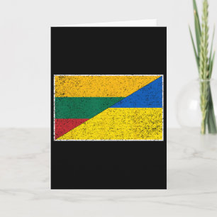 Litauen Ukraine-Flagge Litauisch Ukrainische Natio Karte