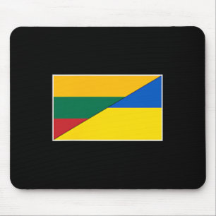 Litauen Ukraine-Flagge Litauisch Ukrainische Natio Mousepad