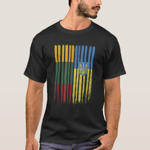 Litauen Ukraine Litauische ukrainische Flagge T-Shirt