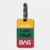 Litauen und Flagge - Reise/Personalisierte Verpack Gepäckanhänger (Rückseite vertikal)