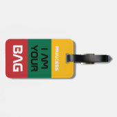 Litauen und Flagge - Reise/Personalisierte Verpack Gepäckanhänger (Rückseite horizontal)