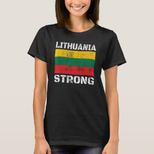 Litauen Unterstützen Litauische Flagge Männer Frau T-Shirt