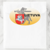 Litauen Verteidigungsministerium Sticker! Ovaler Aufkleber (Tasche)