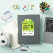 Litauen Vilnius Flugticket Aufkleber (iPad Hülle)