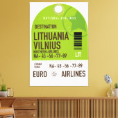 Litauen Vilnius Flugticket Leinwanddruck (Insitu (Wohnzimmer))