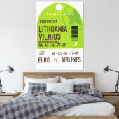 Litauen Vilnius Flugticket Leinwanddruck (Insitu (Schlafzimmer))