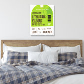 Litauen Vilnius Flugticket Leinwanddruck (Insitu (Schlafzimmer))
