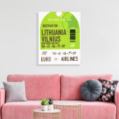 Litauen Vilnius Flugticket Leinwanddruck (Insitu (Wohnzimmer))
