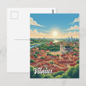 Litauen Vilnius Reise Postkarte (Vorne/Hinten)