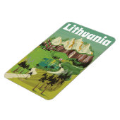 Litauen Vintages Reiseplakat Magnet (Linke Seite)