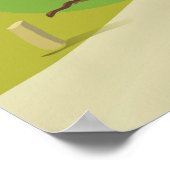 Litauen Vintages Reiseplakat Poster (Ecke)