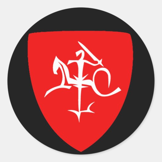 Litauen Vytis Naujoji Lietuva Runder Aufkleber (Vorderseite)