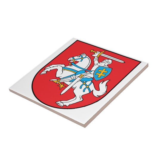 Litauen-Wappen Fliese (Seite)