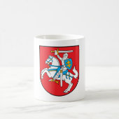 Litauen-Wappen Kaffeetasse (Mittel)