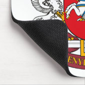 Litauen-Wappen Mousepad (Ecke)