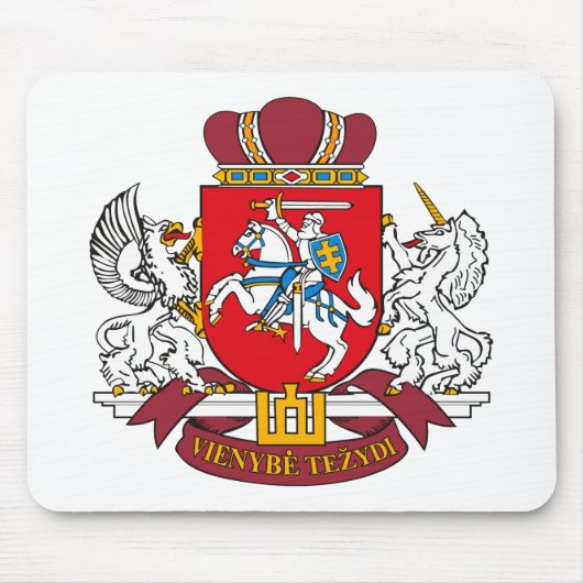 Litauen-Wappen Mousepad (Vorne)