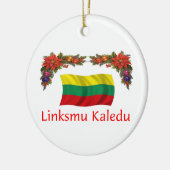 Litauen-Weihnachten Keramik Ornament (Links)