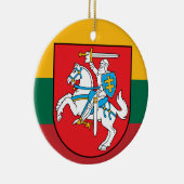 Litauen Weihnachtsbaumdekoration Vytis Keramik Ornament (Rechts)
