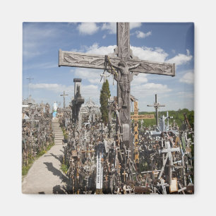 Litauen, Zentral-Litauen, Siauliai, Hügel 5 Magnet