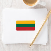 Litauenflagge Adressaufkleber (Insitu)