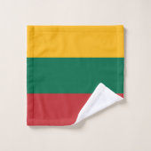 Litauenflagge Badhandtuch Set (Waschlappen)