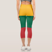 Litauenflagge Capri Leggings (Rückseite)