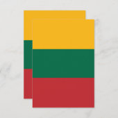 Litauenflagge Dankeskarte (Vorne/Hinten)