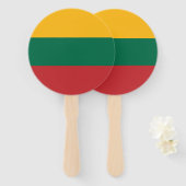 Litauenflagge Fächer (Vorne und Hinten)