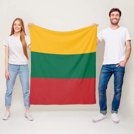 Litauenflagge Fleecedecke (Beispiel)