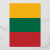 Litauenflagge Folieneinladung (Rückseite)