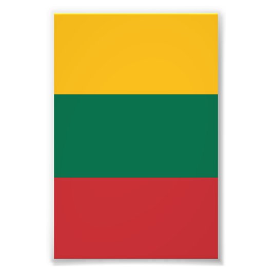 Litauenflagge Fotodruck (Vorne)