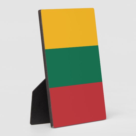 Litauenflagge Fotoplatte (Seite)