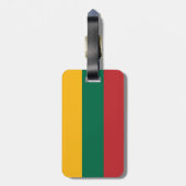 Litauenflagge Gepäckanhänger (Rückseite vertikal)