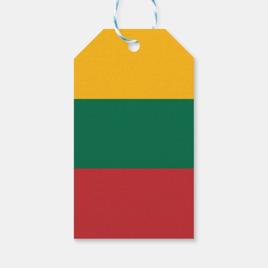 Litauenflagge Geschenkanhänger (Rückseite)