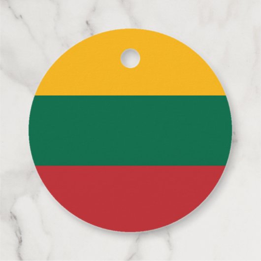 Litauenflagge Geschenkanhänger (Rückseite)