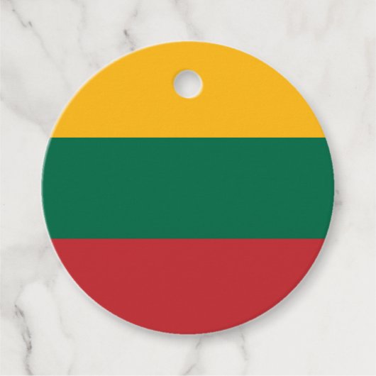 Litauenflagge Geschenkanhänger (Vorderseite)