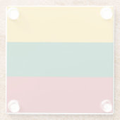 Litauenflagge Glasuntersetzer (Rückseite)