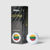 Litauenflagge Golfball (Verpackungen)