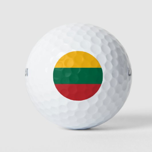 Litauenflagge Golfball (Vorderseite)
