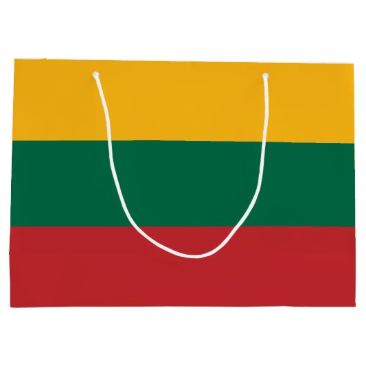Litauenflagge Große Geschenktüte (Rückseite)