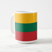Litauenflagge Kaffeetasse (Vorderseite Links)