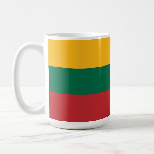 Litauenflagge Kaffeetasse (Links)