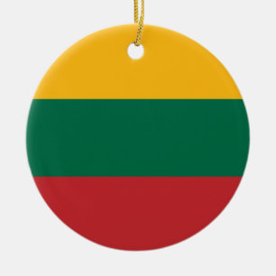 Litauenflagge Keramik Ornament
