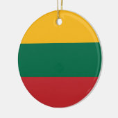 Litauenflagge Keramik Ornament (Links)