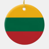Litauenflagge Keramik Ornament (Hinten)
